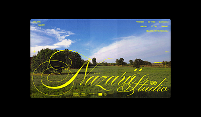 Nazarii Studio Site design graphic design illustration logo typography ui ux uxui web design