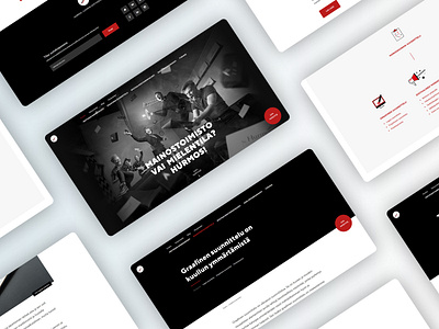Advertising Agency - Web Design black and white ui ux web design