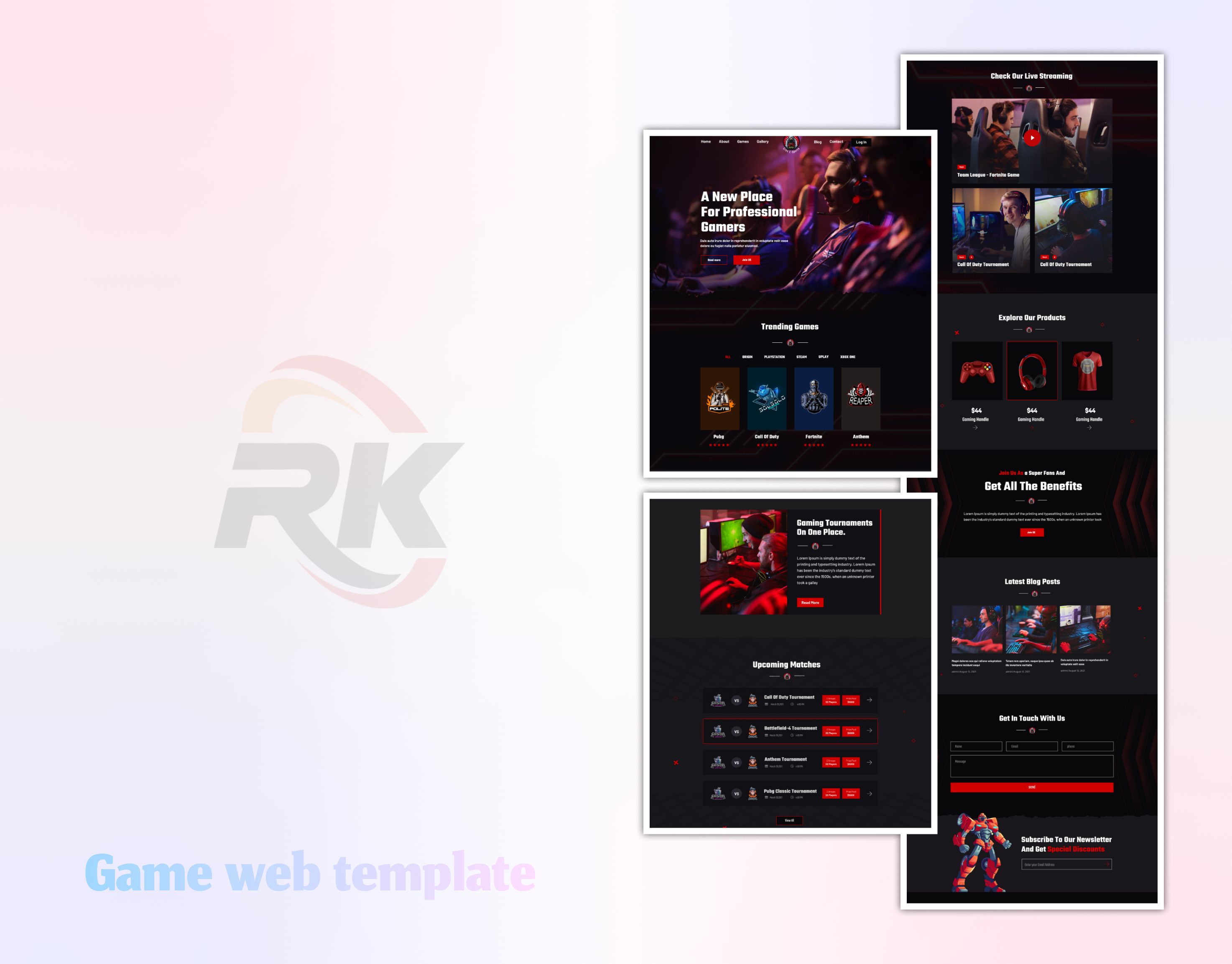 Gaming Landing Page. figma game game design game website gamewebsite gaming gaming interface home homepage landing page landing page design landingpage ui ui design uiux web design web page webdesign website game xd