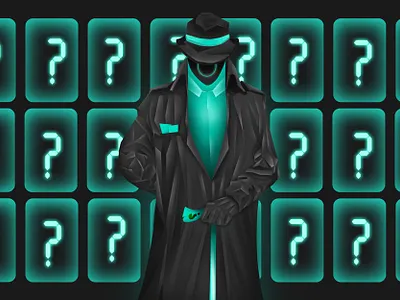 MR ?QUEST animation blue character characterdesgin dark desighn graphic design illustration mr question