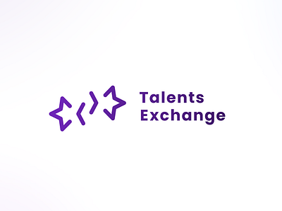 Talents exchange - logotype for IT-jobs noticeboard branding graphic design ilustrator it logo logotype noticeboard ui vector