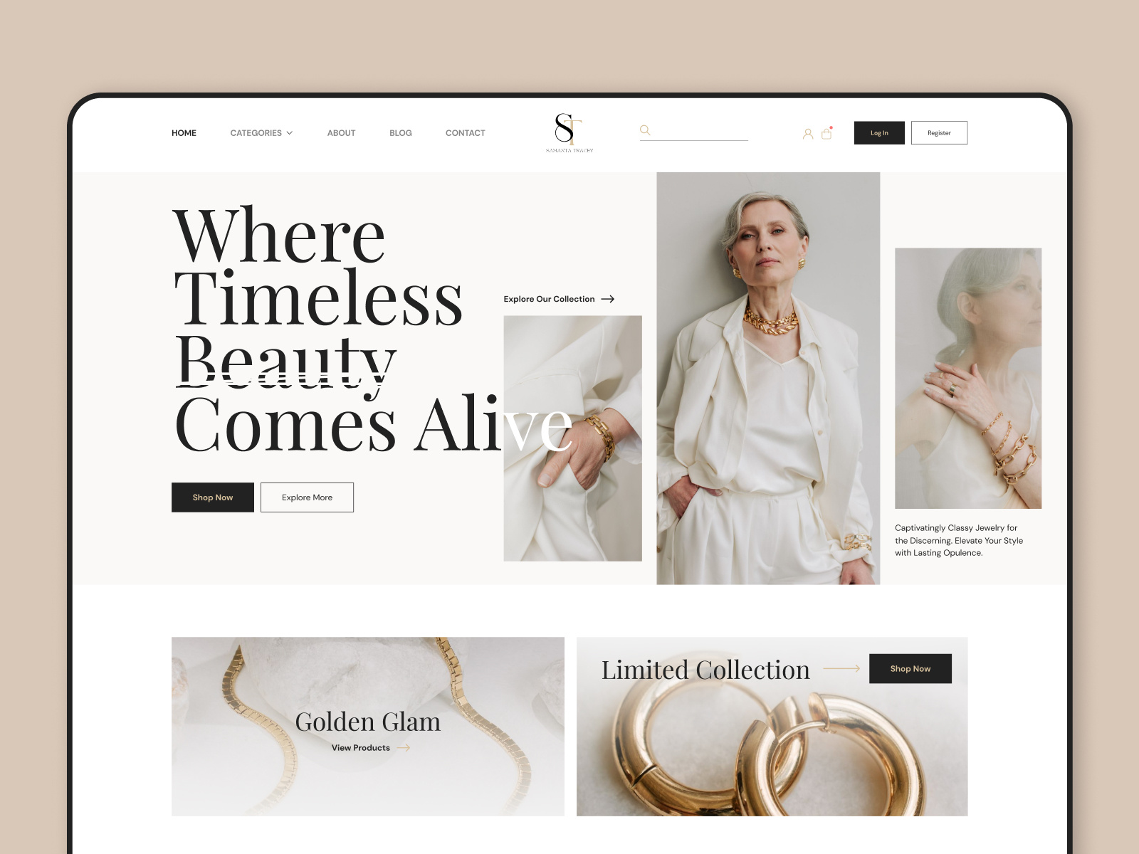 Example of Website Landing Page  UI UX Design