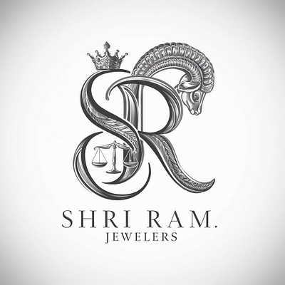 Final Designed Logo for Shri Ram Jewelers branding business businesses design graphic design illustration logo