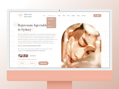 Rejuvenate Injectables Website Re-design branding landing page ui website design wordpress website