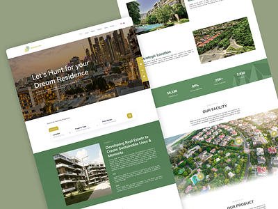 Real Estate Website Design housing property ui website