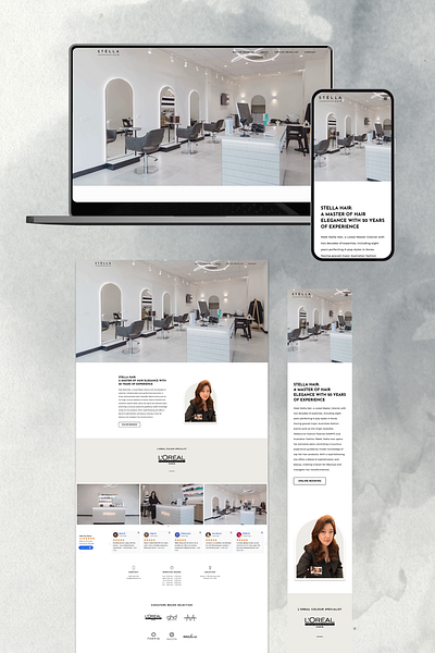 One Page Website - Personal Branding elementor landing page design minimalist one page website personal branding sleek design web design website development