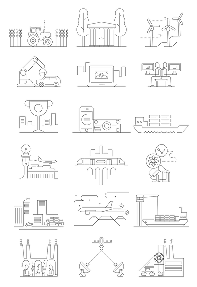 icons characters design iconography icons illustration line people retro style styletest ui vector website
