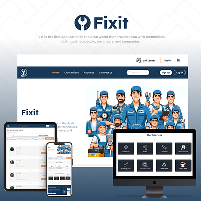 Fixit (Website) design figma fix graphic design ui ux website