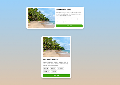 Responsive Card UI with Auto Layout. ui