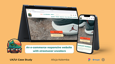 UX/UI Case Study E-commerce website with streetwear sneakers RWD design ecommerce mobile responsive shop userexperience ux web webdesign website