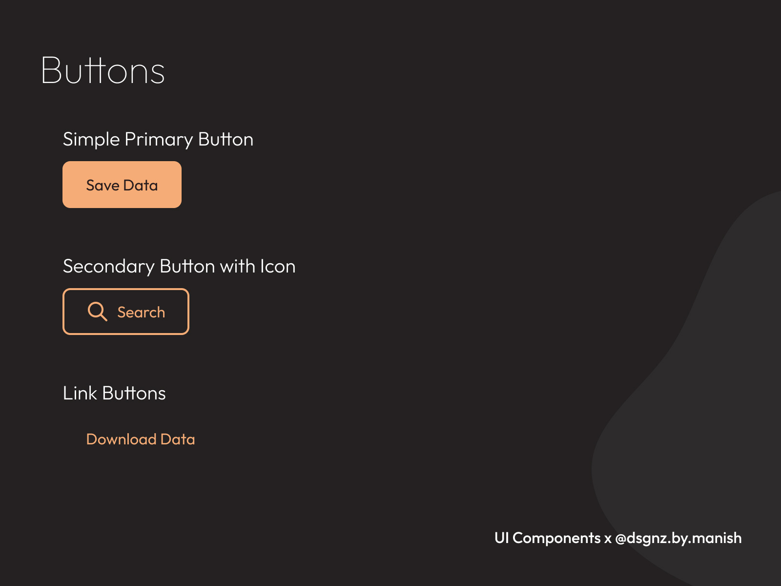 Buttons: UI Components by Manish Raj Silwal on Dribbble