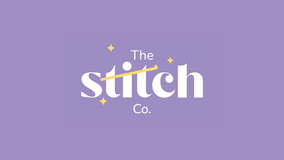 The Stitch Co. branding graphic design logo packaging pastel sticker tags