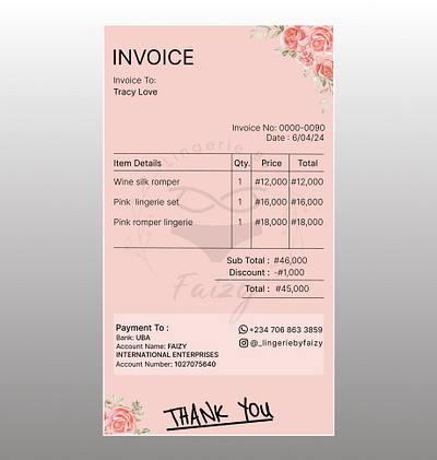 Challenge #046 - : Invoice #dailyuichallenge