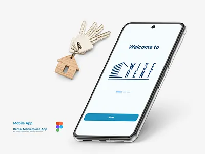 WiseRent Mobile App apartment app design hause mobile app rent rental marcektplace uiux design