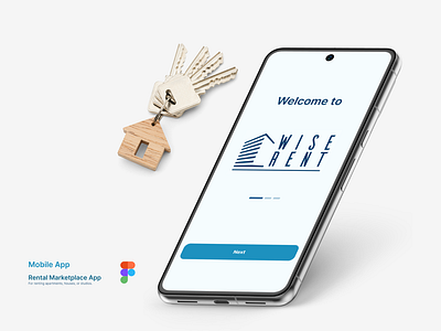 WiseRent Mobile App apartment app design hause mobile app rent rental marcektplace uiux design