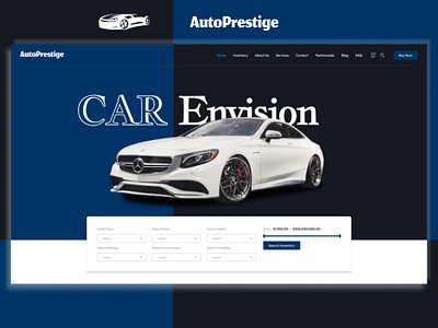 Autoprestige: Redefining Automotive UI Design on Figma aesthetics autoprestige cars color scheme dealership figma interactivity mobile optimization modern navigation prototyping responsive sleek typography ui design user experience user friendly visual hierarchy website wireframes