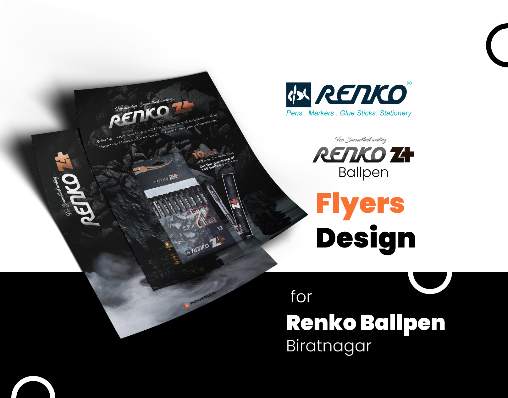 Flyer Design for Renko Z+ Ballpen | Renko ballpen ballpen ad biratnagar branding flyer flyer design kumarchandan design renko renko ballpen renko z