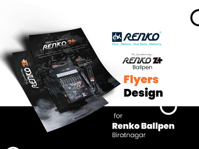 Flyer Design for Renko Z+ Ballpen | Renko ballpen ballpen ad biratnagar branding flyer flyer design kumarchandan design renko renko ballpen renko z