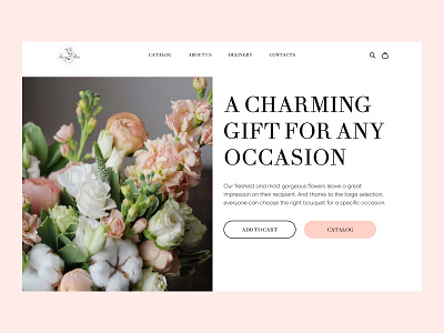 Concept for a flower shop concept design ui ux web webdesign