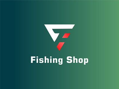 Logo Fishing Shop fishing green logo red shop white