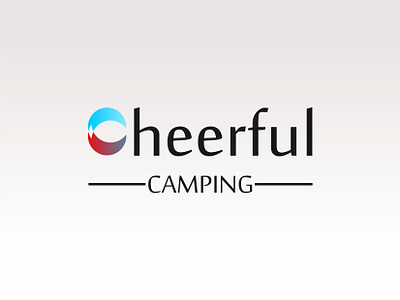 Logo Cheerful camping cheerfuul design tour