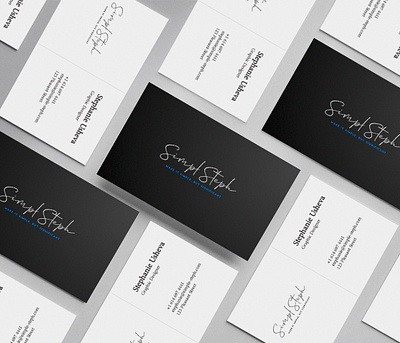 Less is More, Personal Business Card Design branding design graphic design