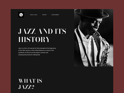 Longread | Jazz and everything about it concept design landingpage mailpage ui ux web webdesign