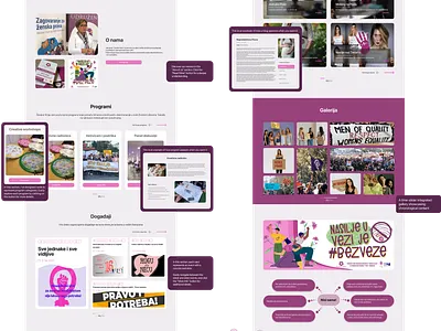 Women Vision Web Site design landing page uiux design web site women rights