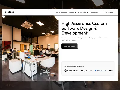 Software Development Agency Website Design - UX UI Design agency agency website clean layout design hero section design landing page design landing web design minimal modern layout modern web ui portfolio software development agency testimonials ui ui design ui ux design ux ux design website website design