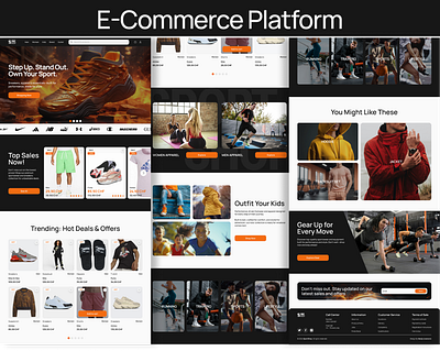 E-commerce, Website ecommerce eshop landing page online shop responsive design shop sneaker sport uiux design web app web shop website