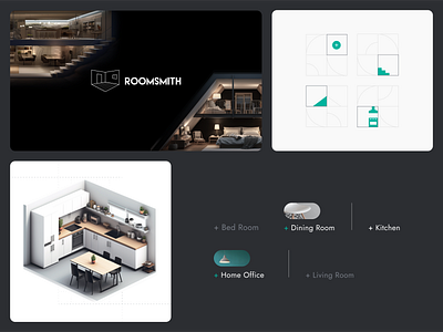 Roomsmith Brand Enhancements ai image generation animation brand guidelines branding graphic design illustrations landing page layout design lottie ui design