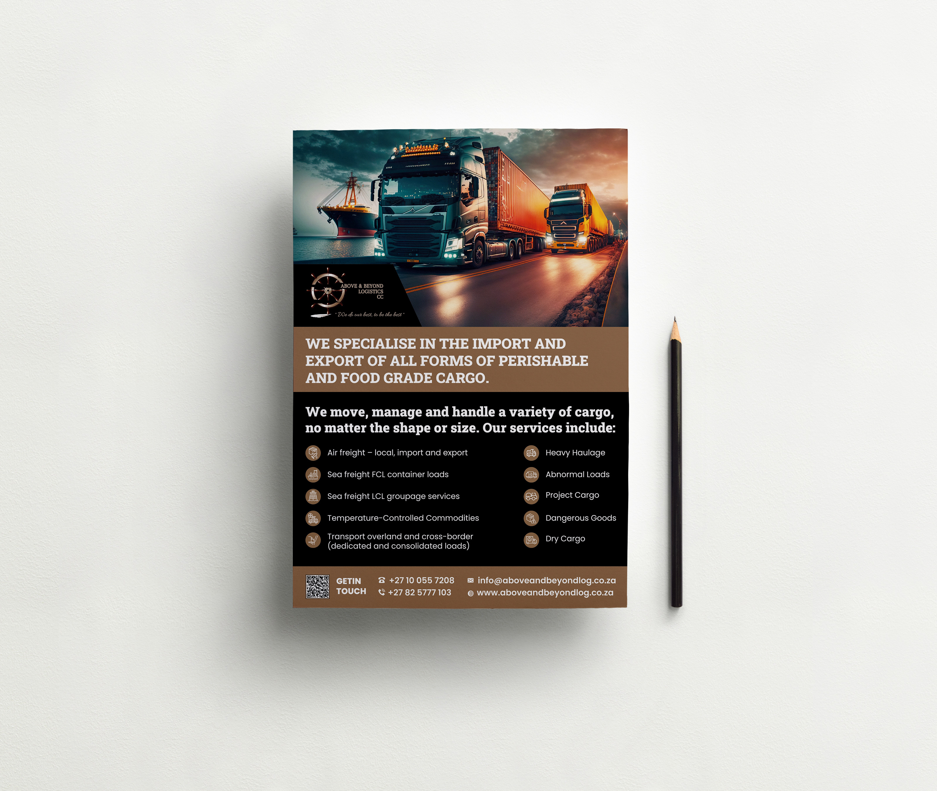 Logistics and transportation company flyer advertisement advertising cargo courier company courier service delivery parcel delivery service design express delivery express delivery flyer fast delivery international courier logistics parcel transfer transfusion transport transport agency