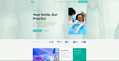 Dental Clinic Website Design branding graphic design logo web design