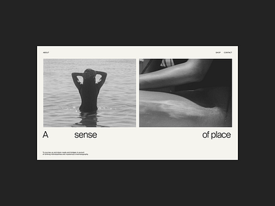 A sense of place typography ui