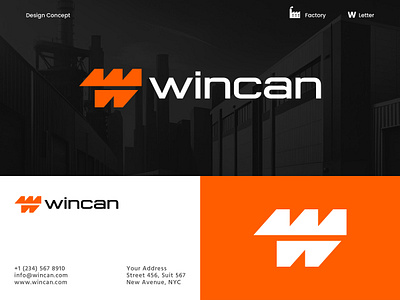 W bold clean corporate factory geometric icon industrial industry letter w manufacture mark minimalist simple strong symbol timeless w logo