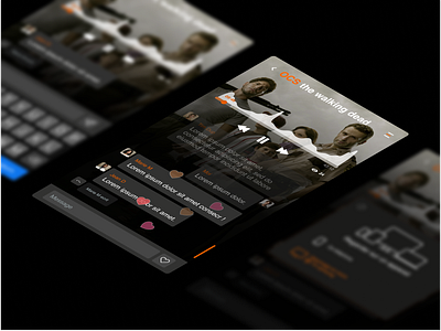 OCS app branding graphic design playeur ui ux