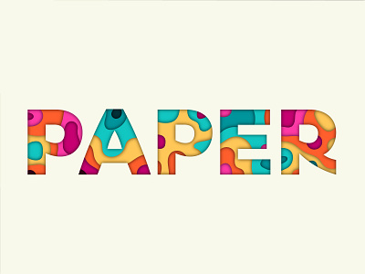 Paper Cutout Typography Effect adobe branding domdesigns flat design graphic design icon illustration logo design text effects tutorial typography vector youtube
