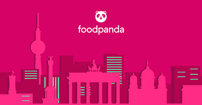 Food Panda app Poster Design & Logo 3d adobe adobe illustrator animation branding graphic design logo poster