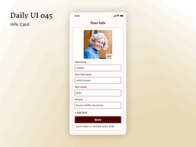 Daily UI 045: Info Card dailyui design figma mobile ui uidesign