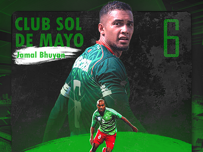 Jamal Bhuyan Footballer poster design 3d adobe illustrator adobe photoshop animation branding graphic design motion graphics poster design vector