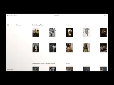 Marcin Rusak Studio - Categories Page animation design gorbunov illustration ivan ivngbv marcin rusak studio typography ui ux video web website