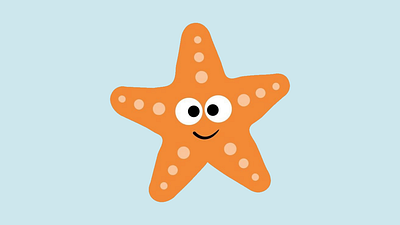 Starfish 2d 2d animation animation colorful gifs motion graphics starfish stars water