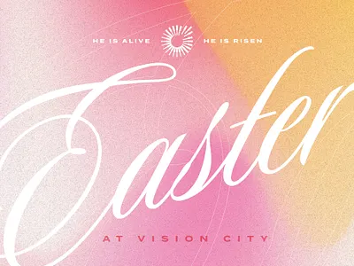 Easter at Vision City cover design graphic design series typography