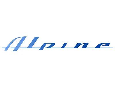Alpine Robotics Logotype graphic design logo