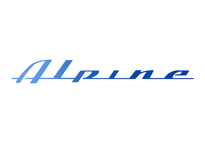 Alpine Robotics Logotype graphic design logo
