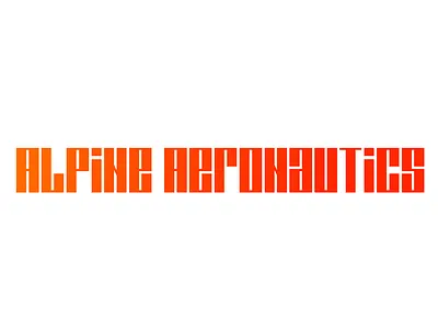 Alpine Aeronautics Logotype graphic design logo