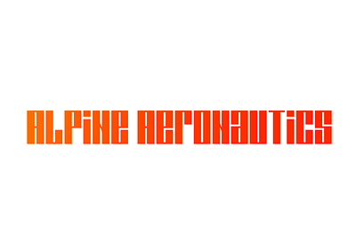 Alpine Aeronautics Logotype graphic design logo