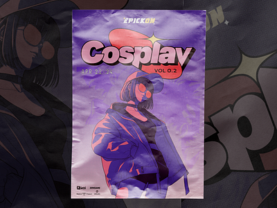 Epickon - Cosplay Poster Concept anime collateral concept cosplay gaming illustration japan layout poster print