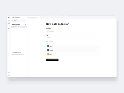 Creating new data collection app components design ui ux webapp webdesign