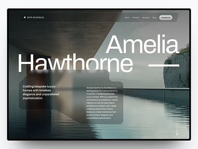 Amh Architects - Website Design architecture branding design graphic design landing page studio ui web design website